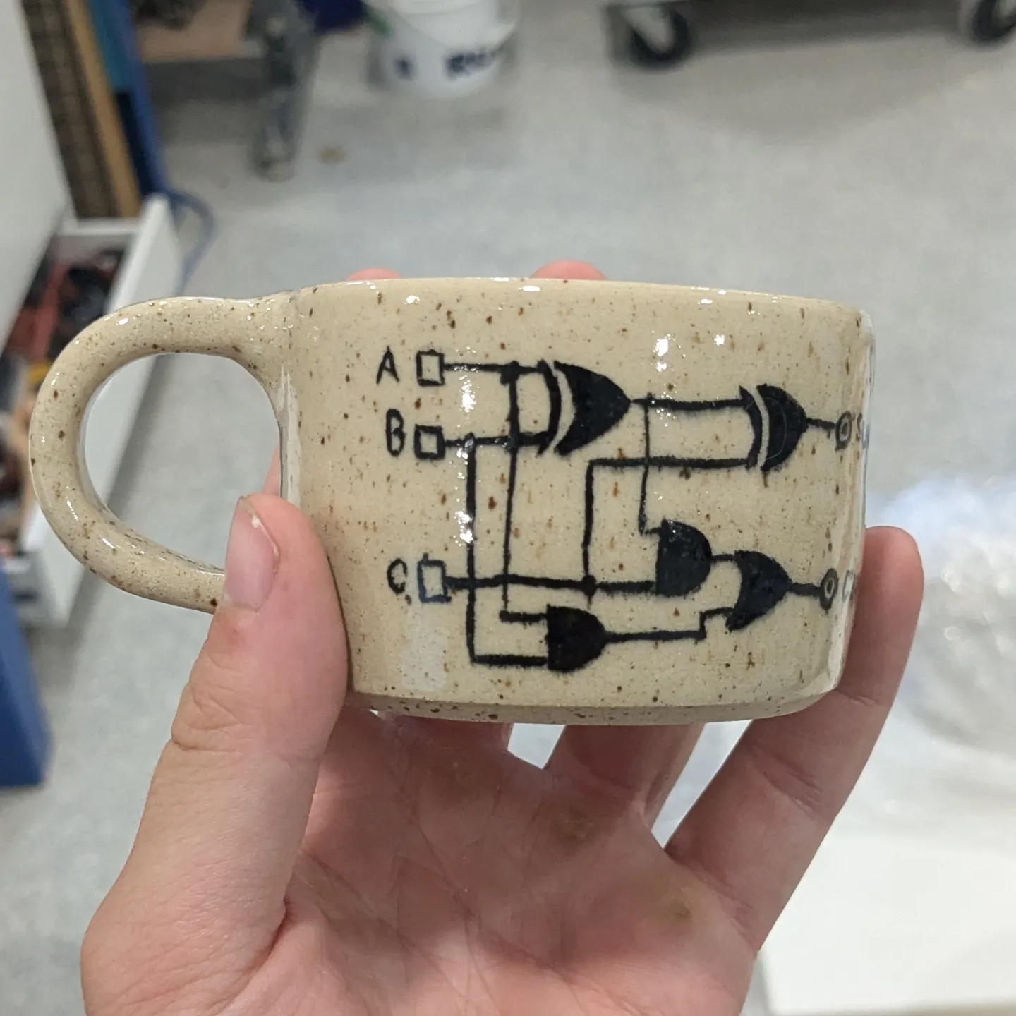 Half-adder curcuit mug