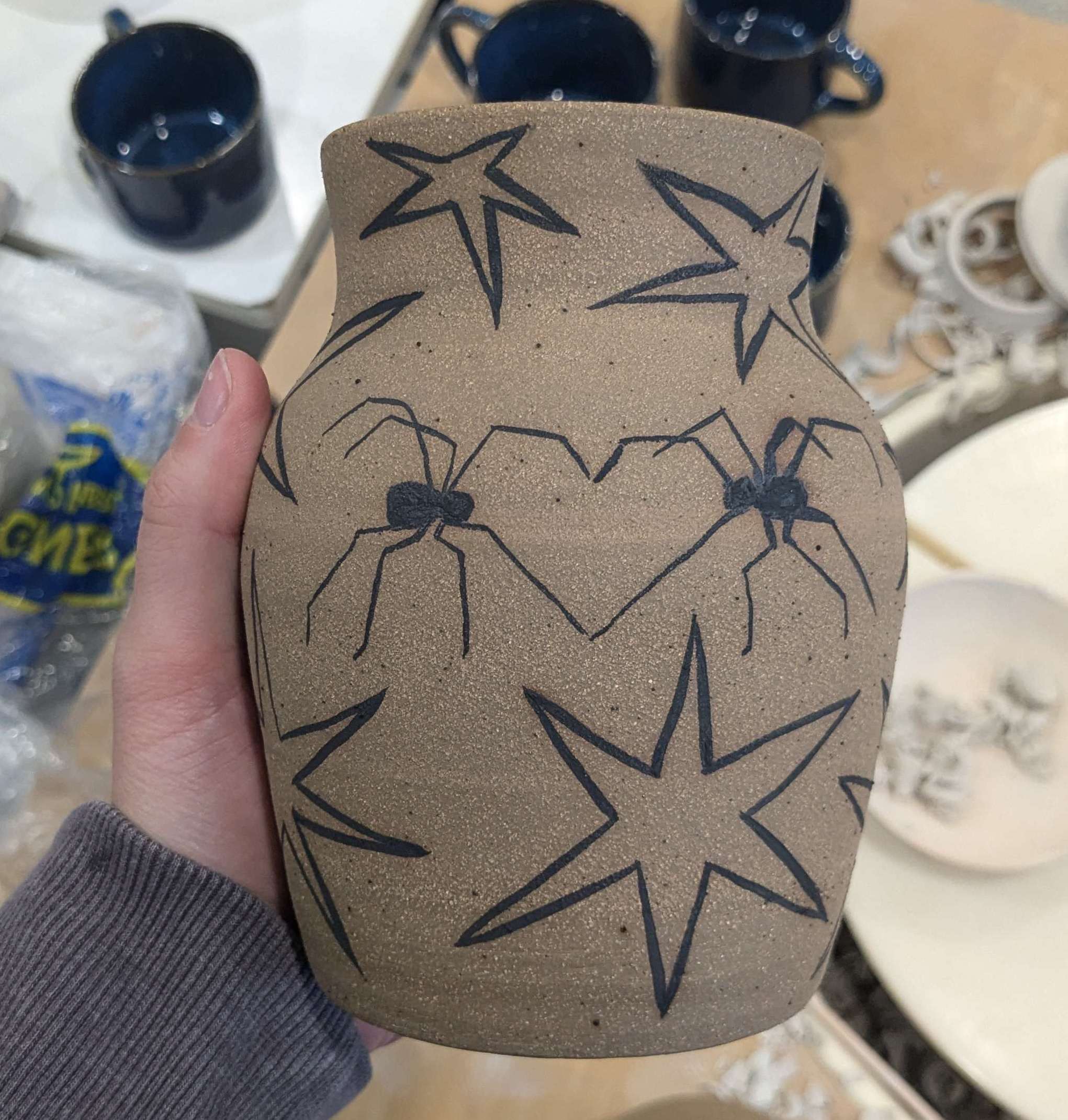 spider vase